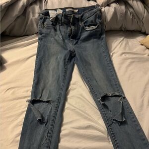 Stylish Levi’s Blue Distressed Women's Jeans